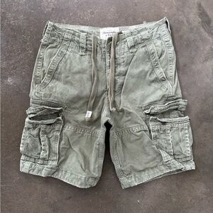 Abercrombie & Fitch Green Cargo Shorts Utility Style